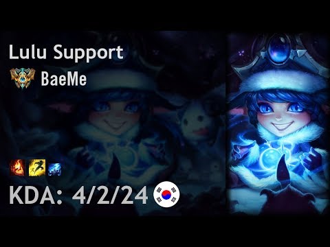 Lulu Support vs Gragas - BaeMe - KR Challenger Patch 7.15