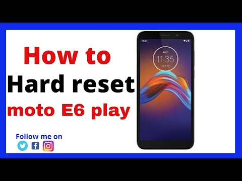 #Hard reset #Moto #E6 Play [koman reset moto E6 #play]