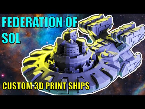 CUSTOM FACTION SHIPS for Twilight Imperium – Federation of Sol
