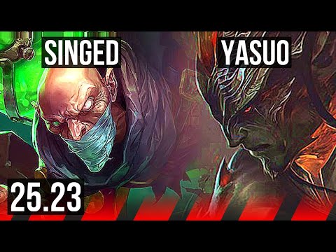 SINGED vs YASUO (TOP) | KR Diamond | 25.23