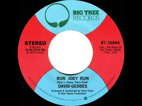 1975 HITS ARCHIVE: Run Joey Run - David Geddes (a #1 record--stereo 45)