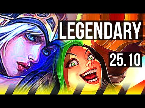 ASHE & Karma vs JINX & Nidalee (ADC) | 14/3/9, Legendary | EUW Challenger | 25.10