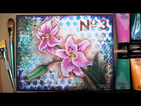 Lily in Acrylics // Sketchbook Sunday