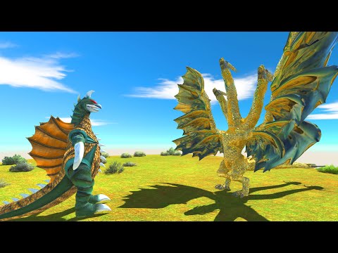 Ghidorah VS Gigan 197x - Animal Revolt Battle Simulator