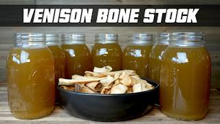 Making Homemade Venison Stock from Roasted Deer Shanks - Bone Broth Recipe