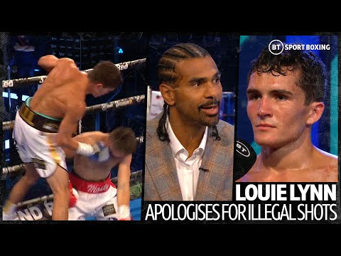 Should these punches have seen him disqualified? Louie Lynn apologises for late shots