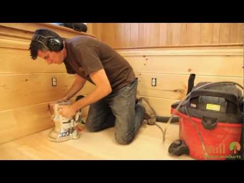 Installing, sanding, and finishing a wooden plank floor