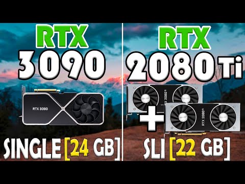 RTX 3090 24GB Single vs RTX 2080 Ti SLI  11GB X 2 | I9 11900K - TEST IN 10 GAMES