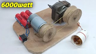 How to make Magnetic Generator 6000 watts using 555 dc motor and microwave transformer