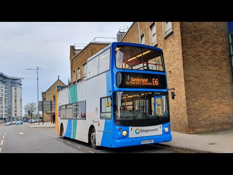Top Deck Ride: Route E1 | W645RND/17645 - Stagecoach North East: Dennis Trident/ALX400