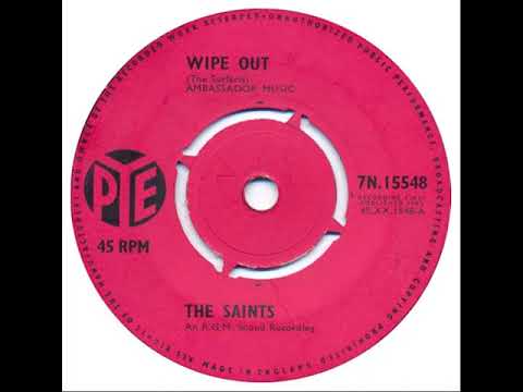 UK New Entry 1963 (160) The Saints - Wipe Out
