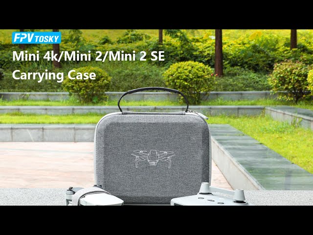 Vídeo relacionado con FPVtosky Funda rígida de transporte Mini 4K para DJI 2 SE/4K, accesorios de dron, funda compacta con 1 soporte de hélice y 1 protector de joystick