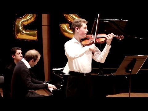 GRIEG Sonate op. 45 - Grégoire GIRARD - 1er Prix Violon Concours FLAME 2014