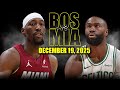 Boston Celtics Vs Miami Heat Full Game Highlights December 19 2025 NBA Season