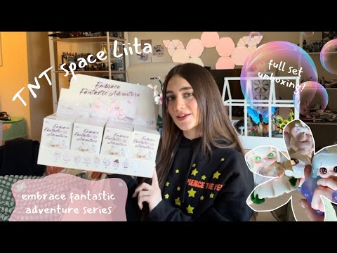 full blindbox set unboxing!! TNTspace Liita Embrace Fantastic Adventure series ☁️🫧🤍✨