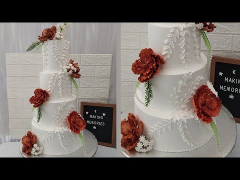How To Stack Tiered Cake, For Wedding Cake.