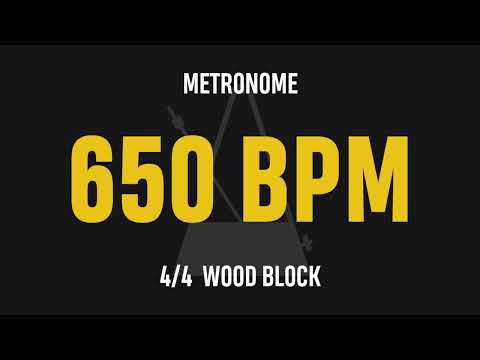 650 BPM 4/4 - Best Metronome (Sound : Wood block)
