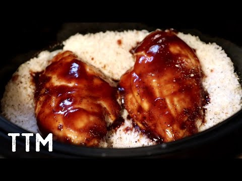 EASY Slow Cooker Chicken Breast and Rice Recipe ~ Easy Cooking