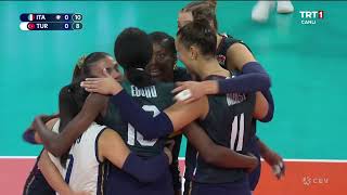 CEV Italy - Turkiye Women Set 1 All Points