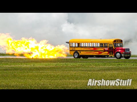 Jet Powered School Bus - 300+mph! - Waterloo Airshow 2014