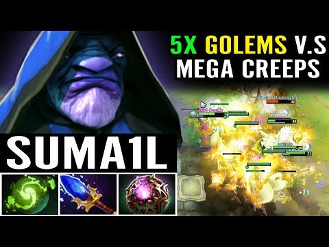 5xGOLEMs Vs MEGA - Agha + Refresh - Epic Gameplay by SumaiL Dota 2