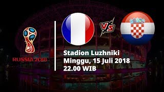 Jadwal Live Trans TV Pertandingan Final Piala Dunia 2018, Prancis Vs Kroasia Pukul 22.00 WIB