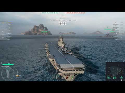 World of Warships(12.11)HMS Indomitable(T-8* 1944 Illustrious-class) Replay