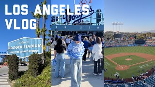 Los Angeles vlog |初ドジャース観戦で大谷パパ初ホームラン見れちゃった!⚾️💙LA初日✨ドジャーススタジアム|IN-N-OUT BURGER🍔|Waymo