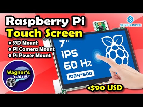 Raspberry Pi 4 Touch Screen 7": SSD, Camera + Pi Power Mounts