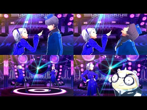 Persona 4: Dancing All Night - Electronica In Velvet Room (Video w/ All Partners)
