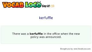 Video thumbnail for kerfuffle
