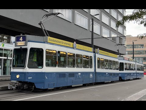 Linie 4 Zürich - Bahnhof Tiefenbrunnen bis Bahnhof Altstetten Nord