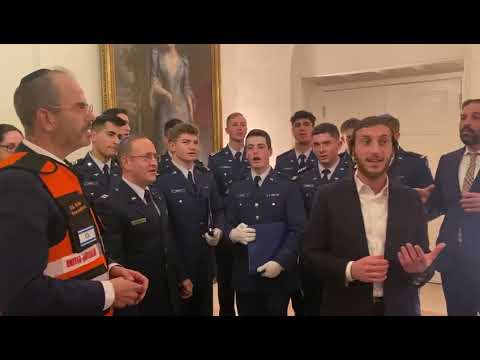 Eli Beer together with Shulem Lemmer  at the White House's Hanukkah Lighting 2023