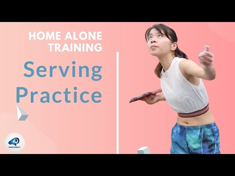 COVID 19 QUARANTINE HOME ALONE Table Tennis Training 3: Serving Practice: 10x EFFECTIVE!!