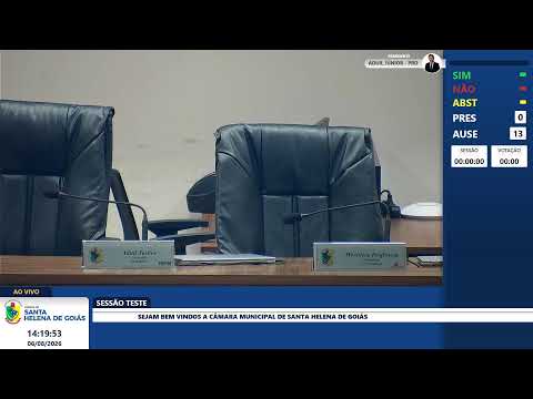 Transmissão ao vivo de Câmara Municipal de Santa Helena de Goiás