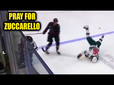 Vince Dunn HUGE Hit on Mats Zuccarello Injury hits face on ice | Kraken vs Wild 2025 Highlights