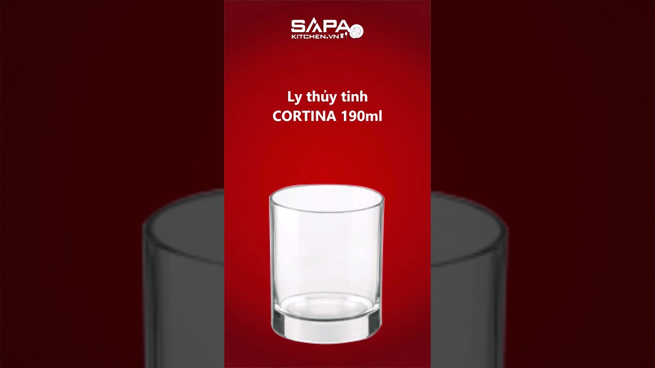 Ly thủy tinh Cortina 19cl