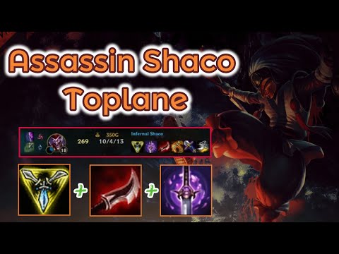 Assassin Shaco Toplane [League of Legends] Full Gameplay - Infernal Shaco