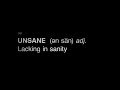 UNSANE | "Definition"
