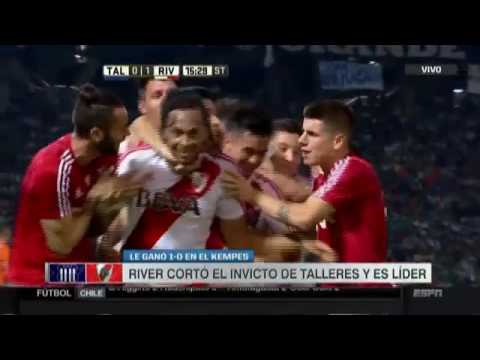 River 1 -0 Talleres - Fecha 2 Torneo Primera División Argentina 11/09/2016 ESPN Sportscenter