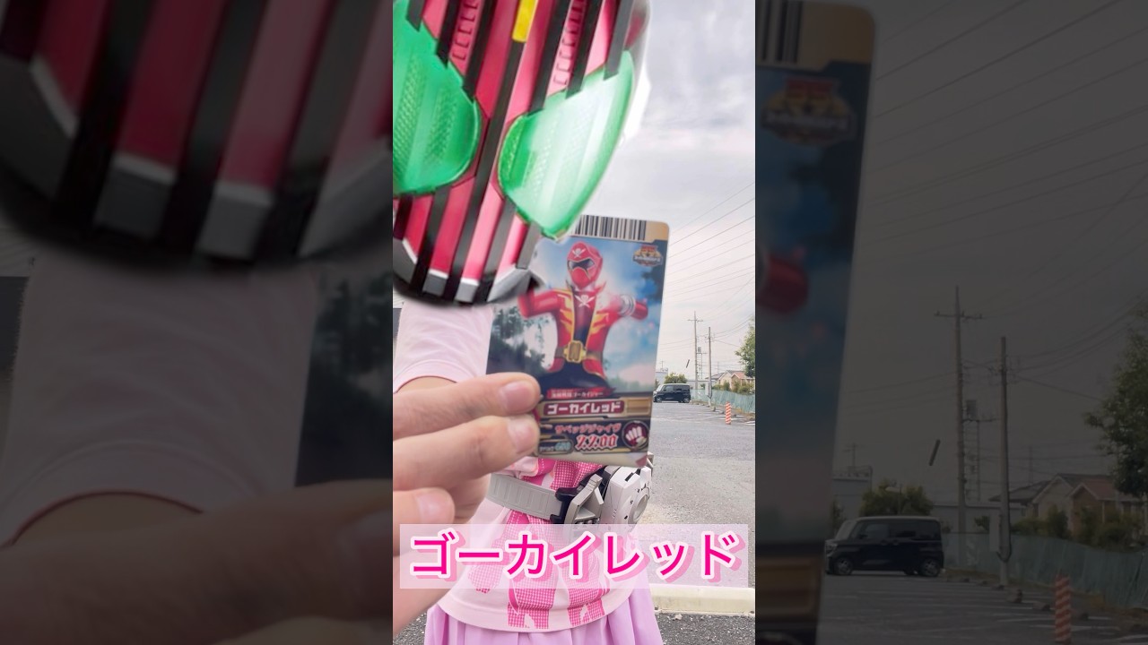 仮面ライダーディケイド　ゴーカイレッド変身❣️#仮面ライダー　#仮面ライダーディケイド #ディケイド #ゴーカイジャー　#変身
