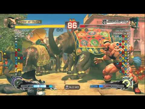 SSF4 AE AquaSilk529(Za) VS (DICTATORERr(M.Bi)