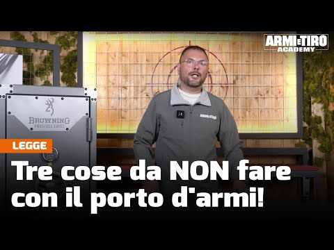 Tre cose da NON fare con il porto d'armi! - Armi e Tiro Academy