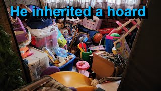 Son inherits a hoarded house. Let