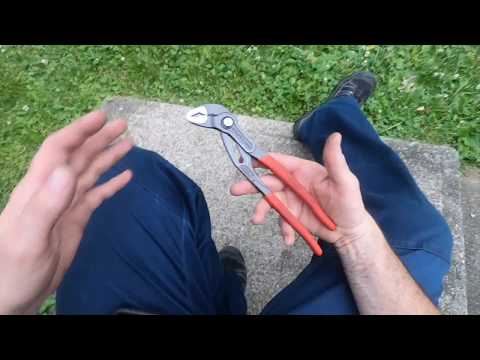 Knipex Cobra vamzdžių replės 250mm PVC (87 01 250) video