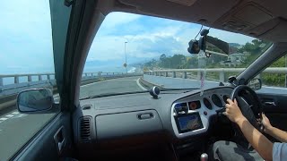 西湘バイパス　西湘二宮→西湘PA→早川IC