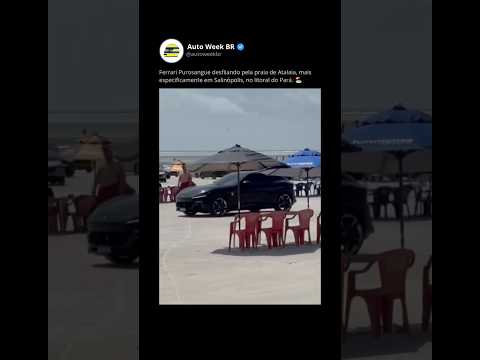 FERRARI PUROSANGUE EM SALINÓPOLIS, PARÁ! 🏖 #shorts