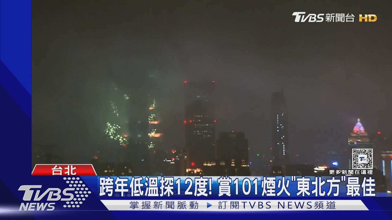 跨年低溫探12度! 賞101煙火「東北方」最佳