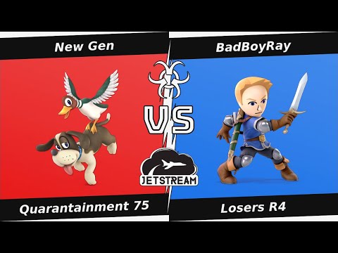 Quarantainment 75 Losers R4 - New Gen (Duck Hunt) Vs BadBoyRay (Mii SwordFighter) - SSBU