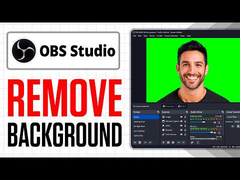 Remove OBS Webcam Background Without Green Screen - OBS Studio Tutorial